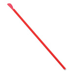 AmerCareRoyal Jumbo Spoon Straw, 10.25", Plastic, Red, 300/Pack, 18 Packs/Carton