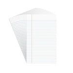 Staples Notepads, 5" x 8", Narrow Ruled, White, 50 Sheets/Pad, Dozen Pads/Pack (ST57330)
