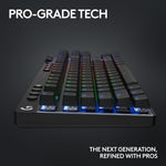Logitech PRO X TKL LIGHTSPEED Wireless Ergonomic Gaming Keyboard, Black (920-012127)