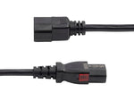 StarTech 4' C14 to Locking C13 Power Cable, Male to Female, Black (87L3-8400-POWER-CORD)