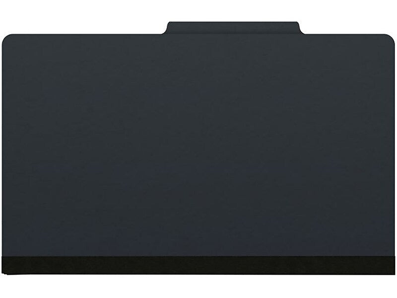 Medical Arts Press Pressboard Classification Folder, 1 Divider, 2" Expansion, Legal Size, Black, 10/Box (DV-T52-14-3BLK)