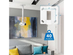 Mount-It! Universal Full-Motion Projector Wall/Ceiling Mount, White (MI-604W)