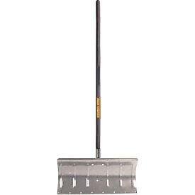 TrueTemper 24" Aluminum Blade Snow Pusher Shovel, Wood Handle (1642000)
