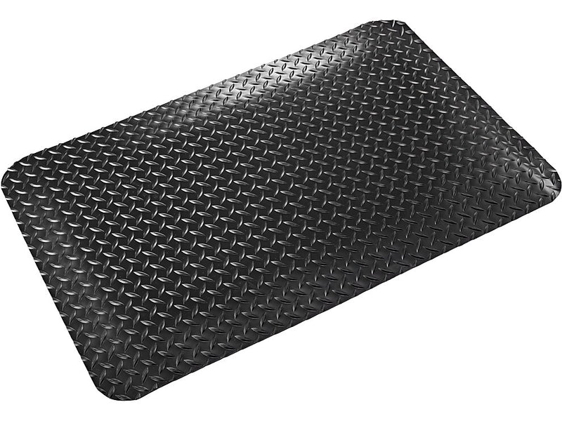Crown Mats Workers-Delight Deck Plate Supreme Anti-Fatigue Mat, 36" x 60", Black (WD 1235BK)