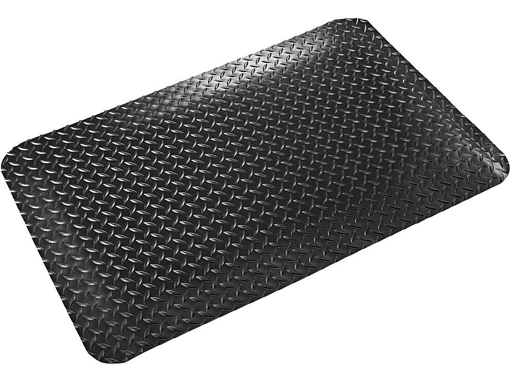 Crown Mats Workers-Delight Deck Plate Supreme Anti-Fatigue Mat, 36" x 60", Black (WD 1235BK)
