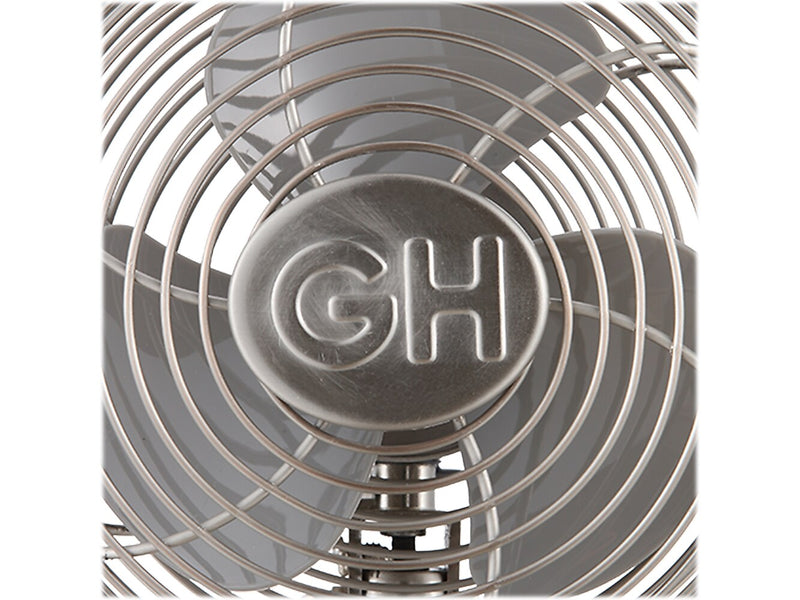 Good Housekeeping 5" Oscillating Desk Fan, 1-Speed, Silver (92512)