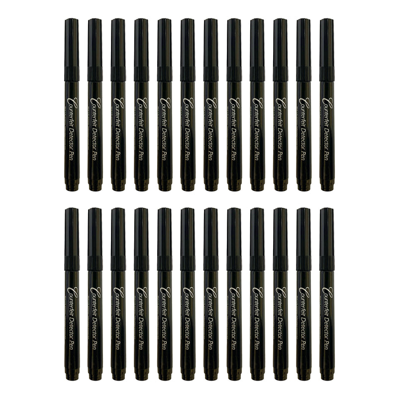 Dri Mark Pocket Counterfeit Pens, Black, 24/Carton (351B24S)
