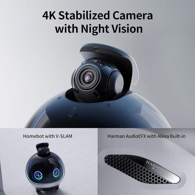 Enabot EBO X Home Robot, Black (EBO X)
