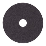 Boardwalk 12" Stripper Floor Pad, Black, 5/Carton (BWK4012BLA)