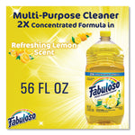 Fabuloso Multi-Use Cleaner, Refreshing Lemon Scent, 56 oz Bottle, 6/Carton