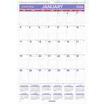 2026 AT-A-GLANCE 15.5" x 22.75" Monthly Dry Erase Wall Calendar, White/Purple (PMLM03-28-26)