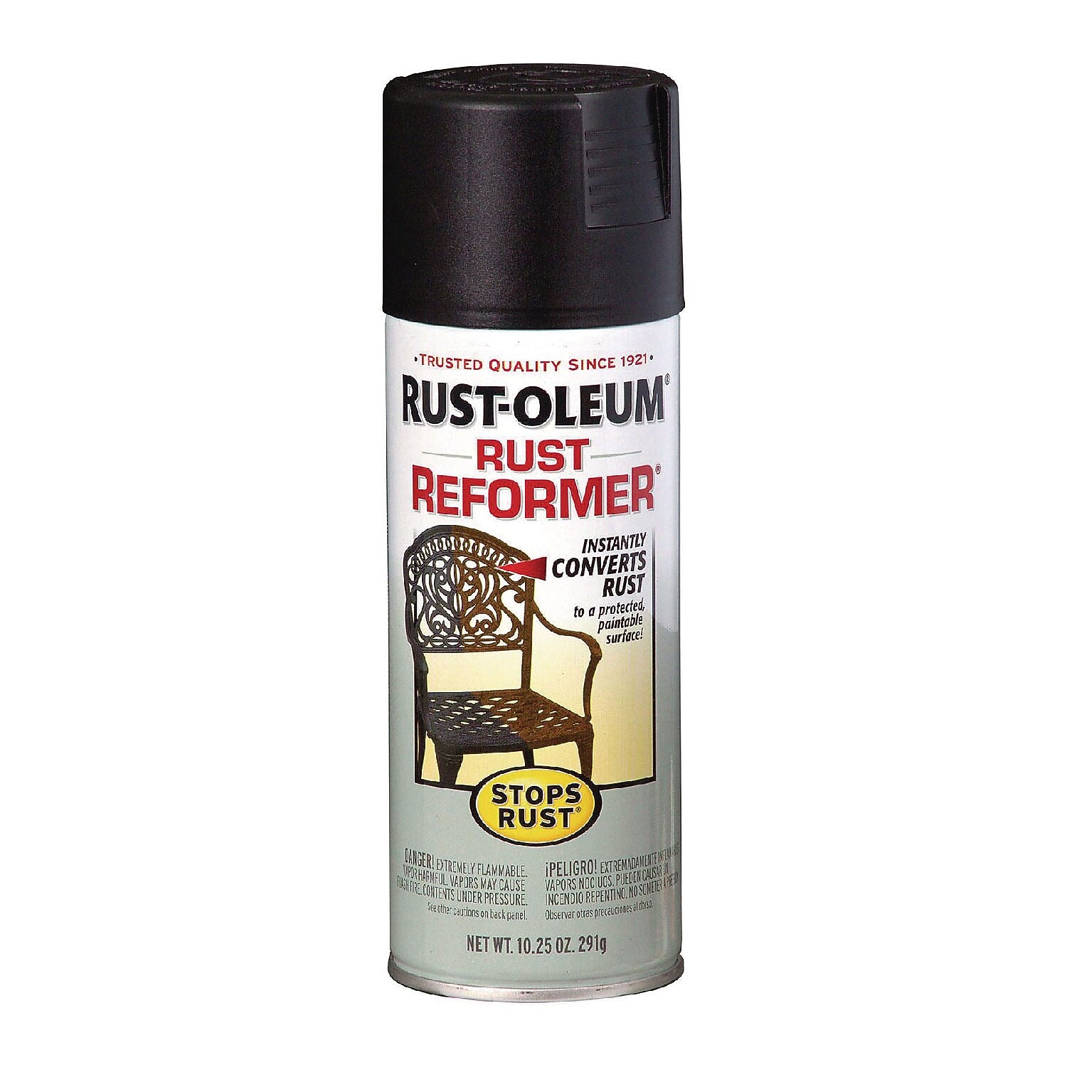 Rust-Oleum Rust Reformer Spray Paint, Black, 10.25 oz. (215215)