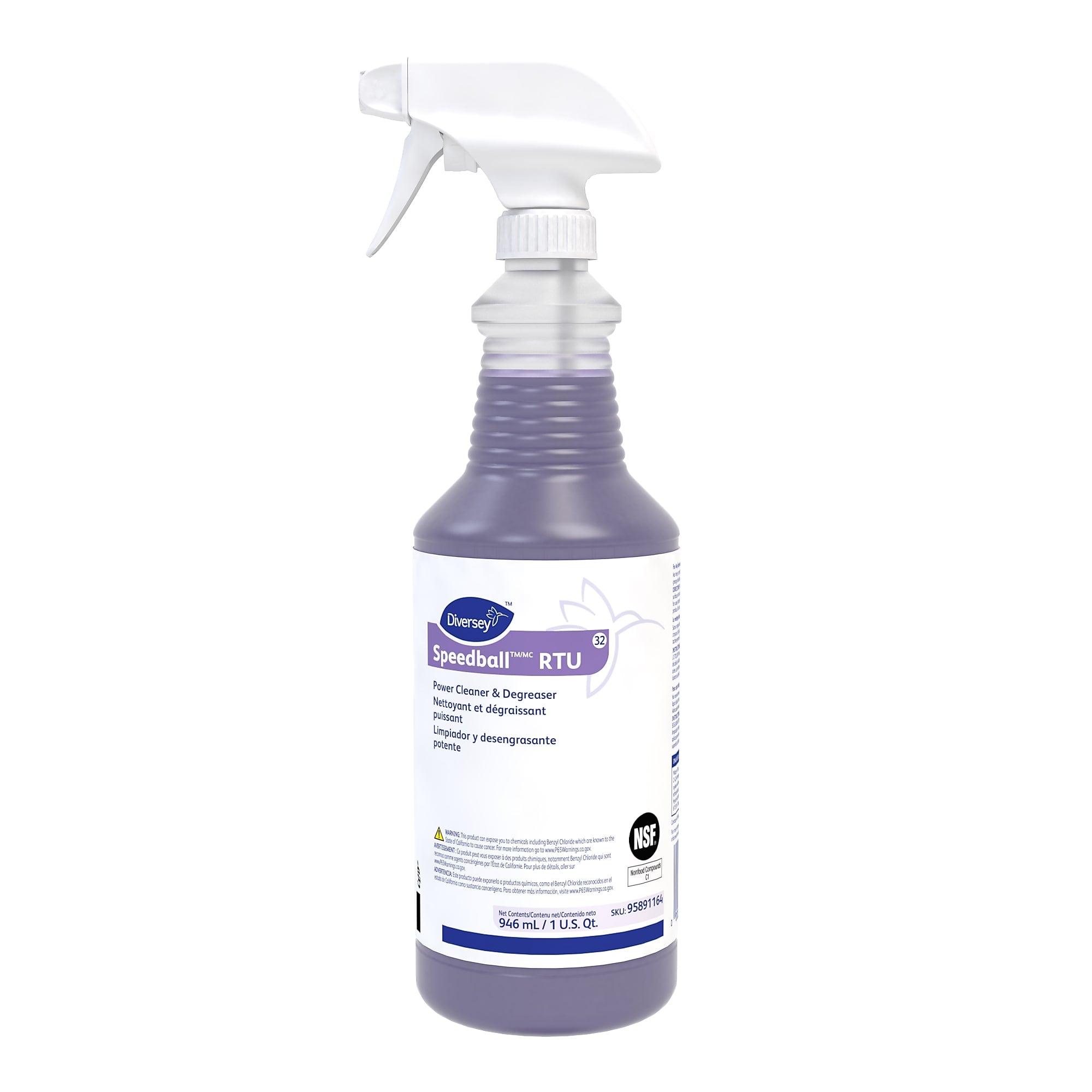 Diversey Speedball 2000 Power Cleaner and Degreaser, 32 oz. (958911164)