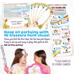 JITTERYGIT Unicorn Pinata Treasure Hunt Game Set, 2 in 1 Pieces/Pack (UNICORN-PINATA - PINK)
