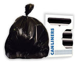 Heritage Bag High Density Roll Liner 24x33, 8 mic, Black (HERZ4833LKR01)