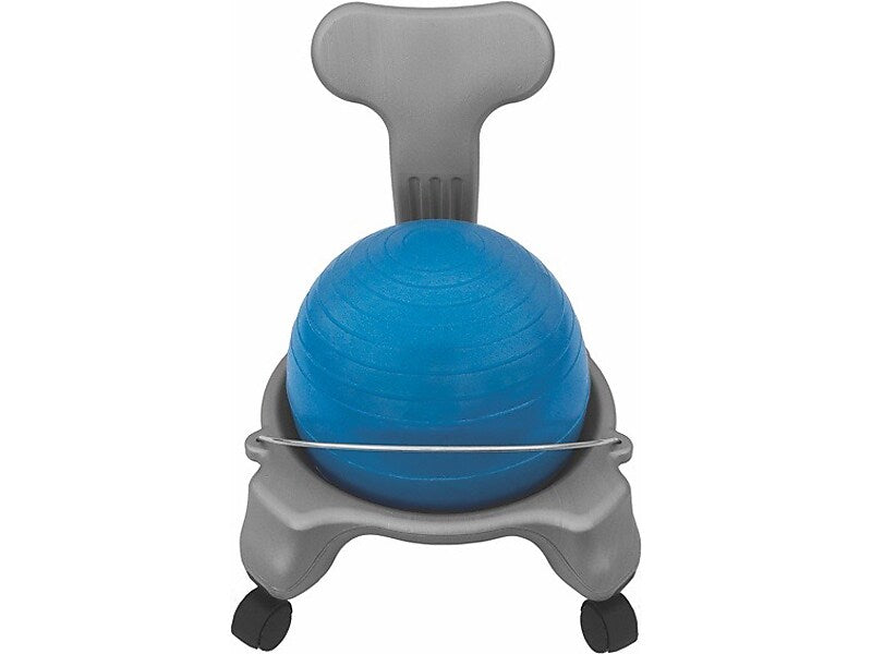 Champion Sports Kids' Ball Chair Set, Silver/Blue (KDCH)