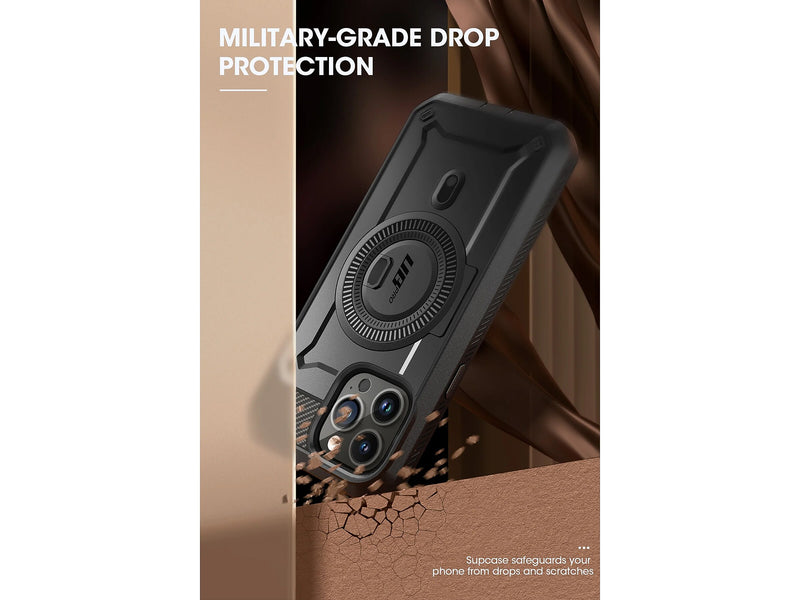 SUPCASE Unicorn Beetle PRO MAG Rugged Case for iPhone 15 Pro, Shock-Absorbing, Gunmetal