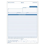 Adams 3-Part Carbonless Contractors Invoice Forms, 8.5"W x 11.44"L, 100/Pack (ABF NC3822)