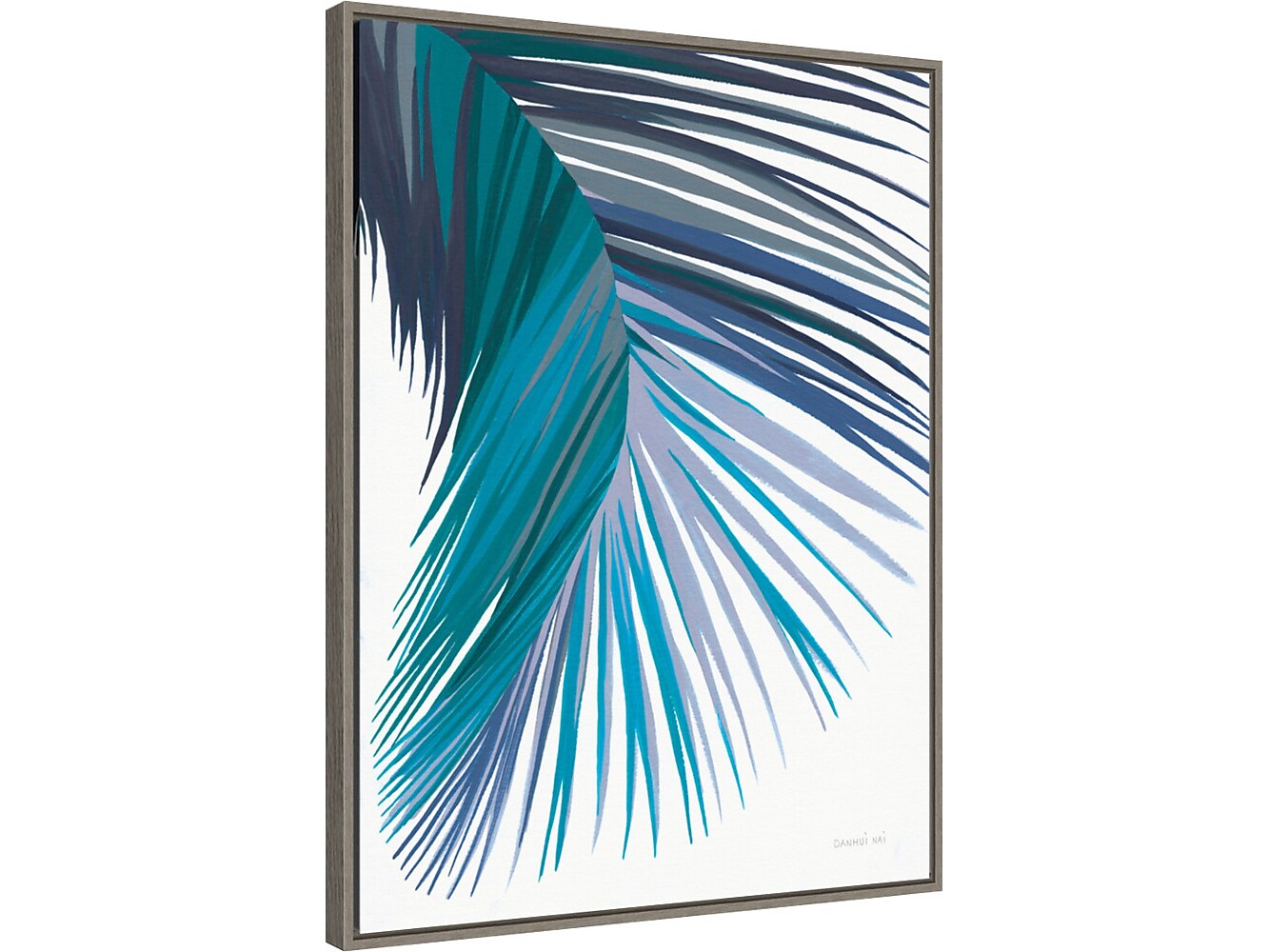 Amanti Art Retro Palm Leaf II Cool, Canvas, 23" x 30" (A42675516436)