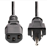 StarTech 10' Computer Power Cord, NEMA 5-15P toC13, Male to Female, Black, 10/Pack (PXT1011010PK)