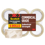 Scotch Heavy Duty Packing Tape, 1.88" x 54.6 yds., Clear, 6/Pack (3750-6)