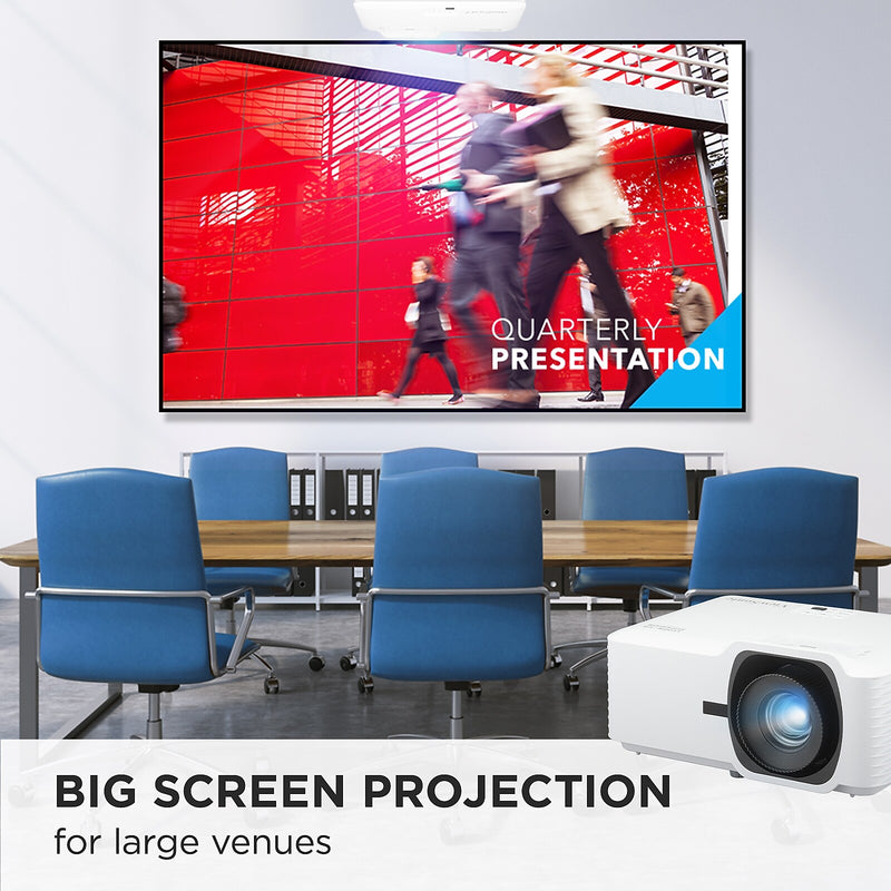 ViewSonic 5000 Lumens 1080P Laser Projector with 1.6x Optical Zoom, White (LS741HD)