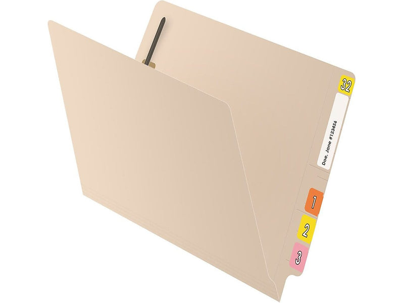 Medical Arts Press Reinforced End Tab File Folder, Straight Cut, Letter-Size, Manila, 50/Box (S-01324)