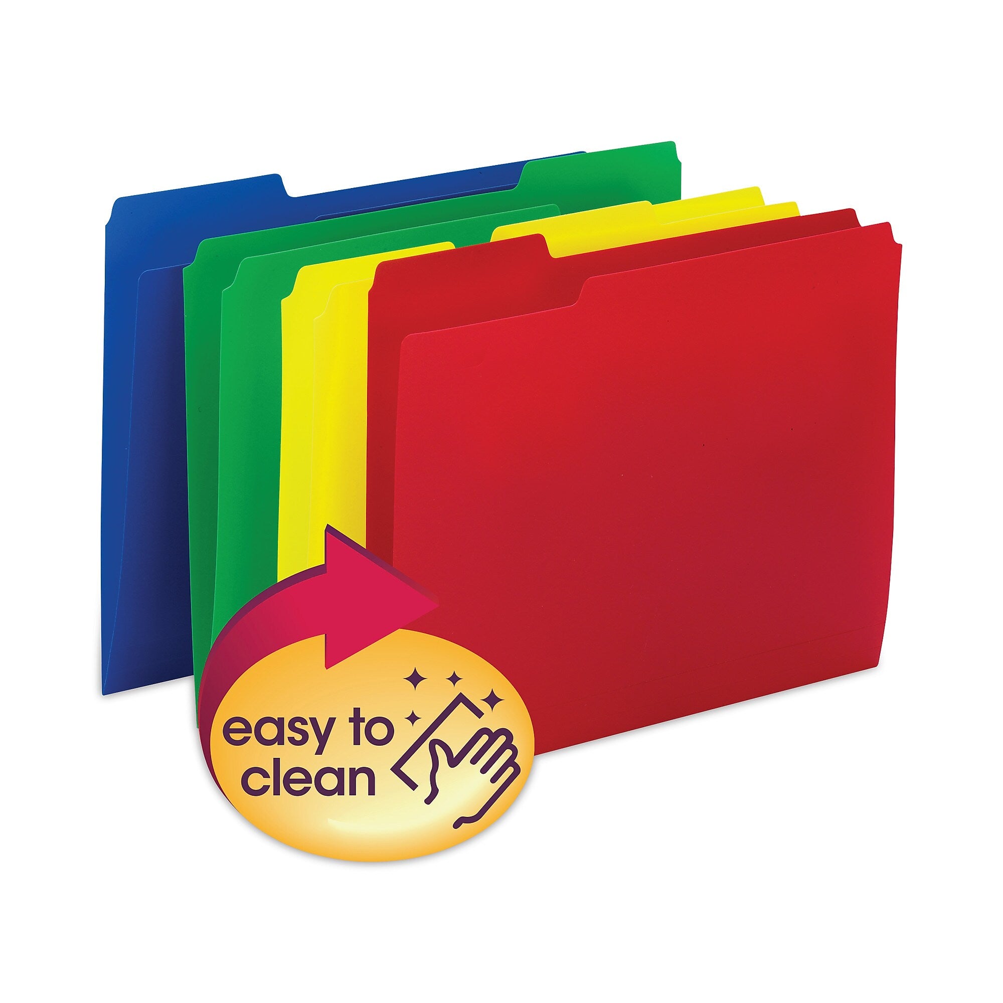 Smead File Folder, 1-Tab, Letter Size, Assorted, 12/Pack (SMD10505)