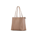 Bugatti Pure Vegan Leather Business Tote, Taupe (LBG5054BU-TAUPE)