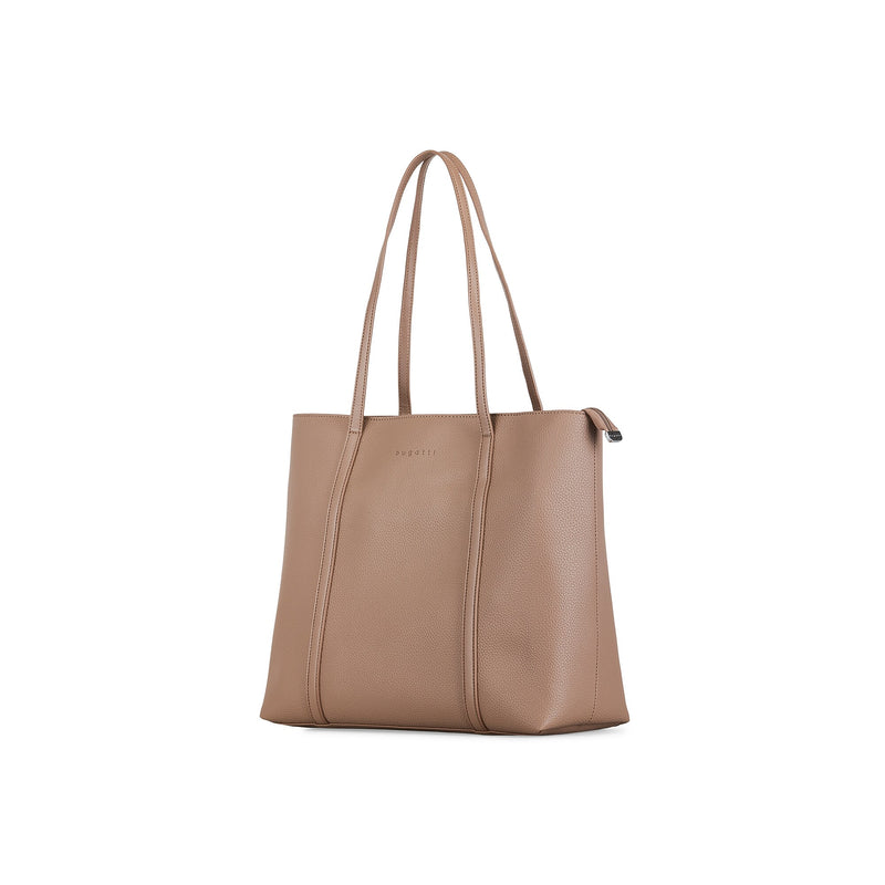 Bugatti Pure Vegan Leather Business Tote, Taupe (LBG5054BU-TAUPE)