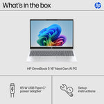 HP OmniBook 5 16" 2K Laptop, Copilot+ PC, AMD Ryzen AI 5 340, 16GB RAM, 512GB SSD, +16.75 Hour Battery, Windows 11 Home