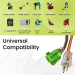GoGreen Power 25' Indoor/Outdoor Extension Cord, 14 AWG, Orange (GG-13825)