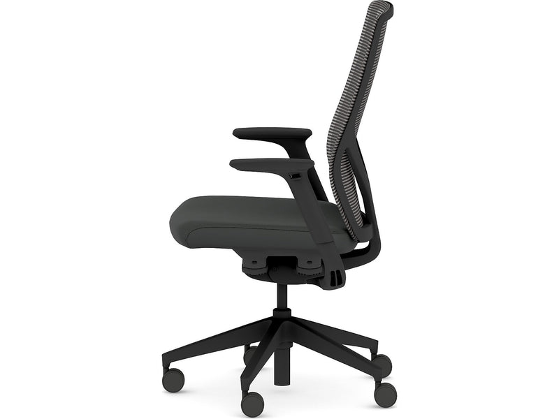 HON Flexion Fabric/Mesh Swivel Task Chair, Black (HFXT1.F0.STC.A.H.IM.UR10.NL.SB.T)