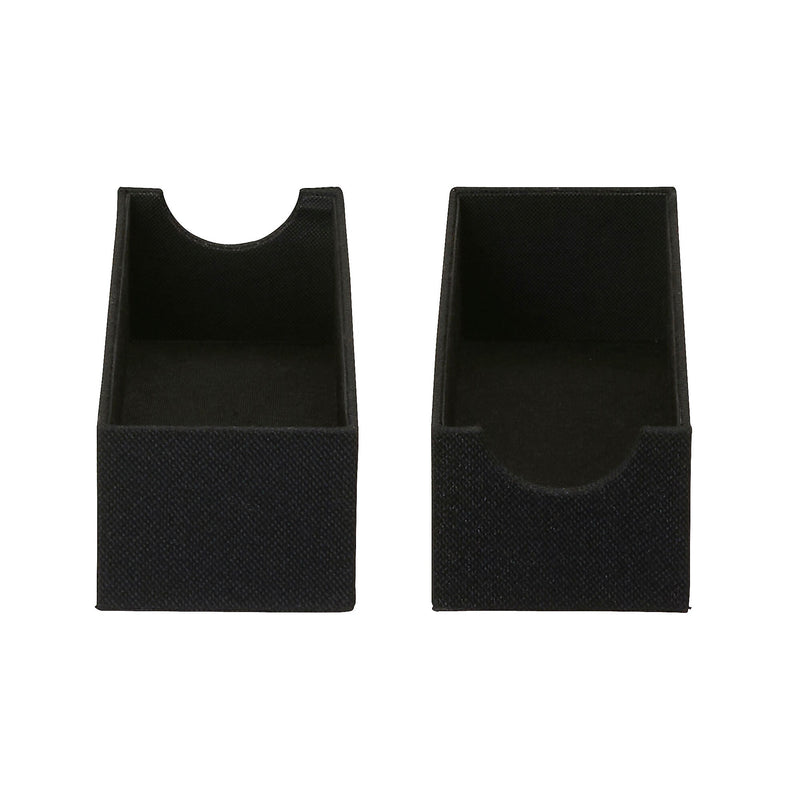 Household Essentials Drawer Organizers, Black Linen, 2/Pack (7670-1)