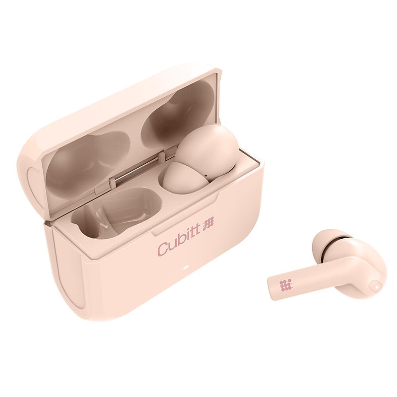 Cubitt Gen 2 Wireless Active Noise Canceling Earbuds, Bluetooth, Pink (CTEG2-5)