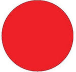 Decker Tape Products Inc. 2" Circle Label, Standard Red, 500 Labels/Roll (DL6131SRL)