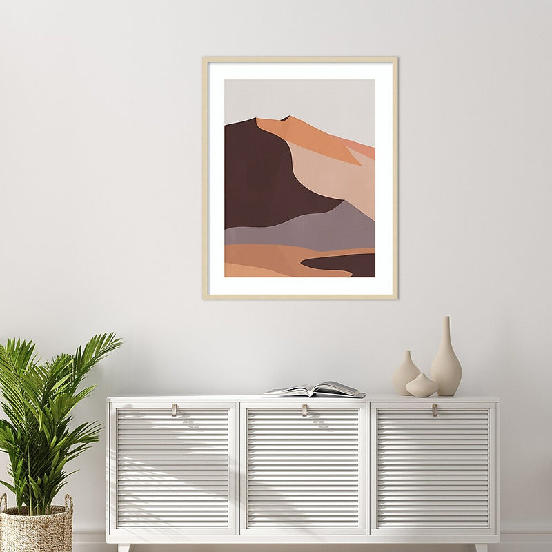 Amanti Art Desert Dunes II by Annie Warren Wood Framed Wall Art Print, 33" x 41" (A42676845869)