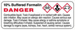 10% Buffered Formalin,  3" x 1-1/8"