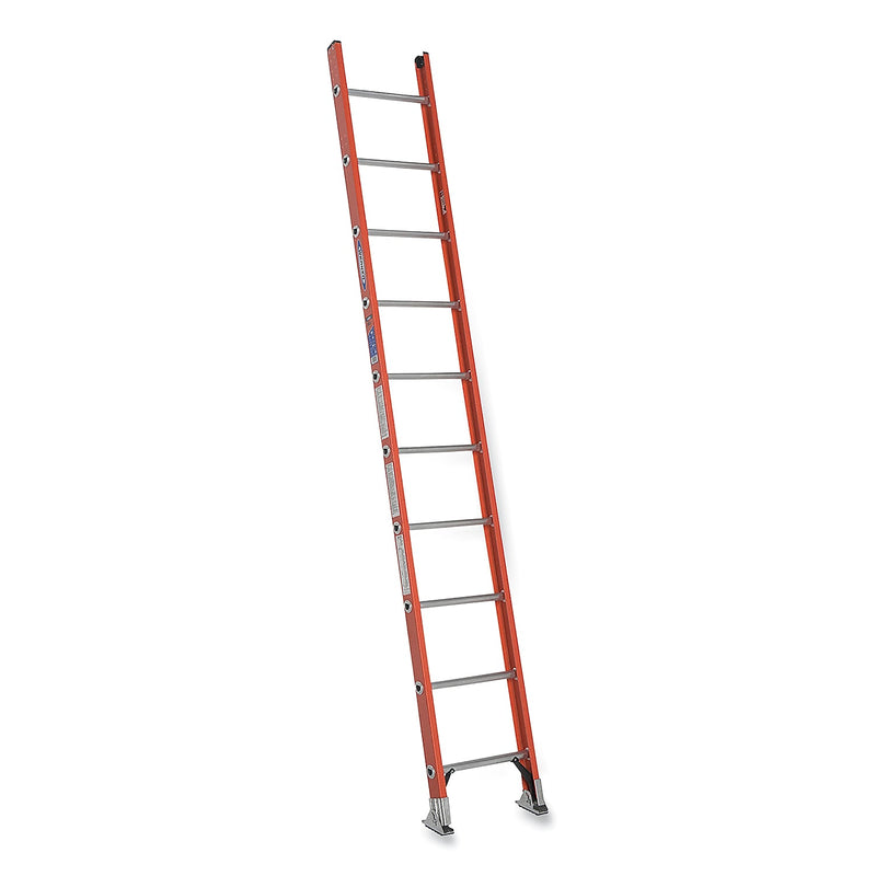 Werner 10' Fiberglass Straight Ladder, 300 lbs. Capacity (D6210-1)