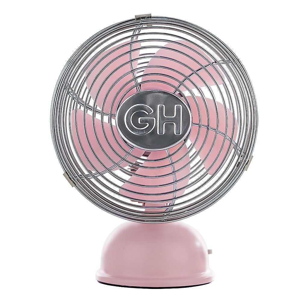 Good Housekeeping 5" Oscillating Desk Fan, Pink (92516)