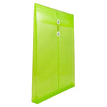 JAM Paper Standard Plastic Document File, Legal, Lime Green, 12/Pack (119B1LI)