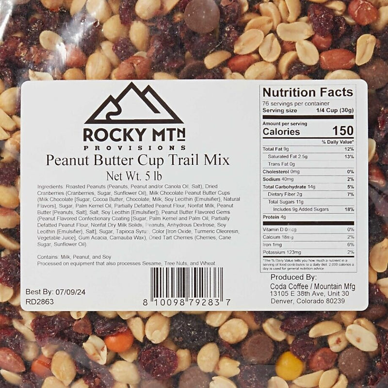 Mountain Manufacturing Peanut Butter Cup Roasted Trail Mix, 80 oz., 4/Carton (92834)