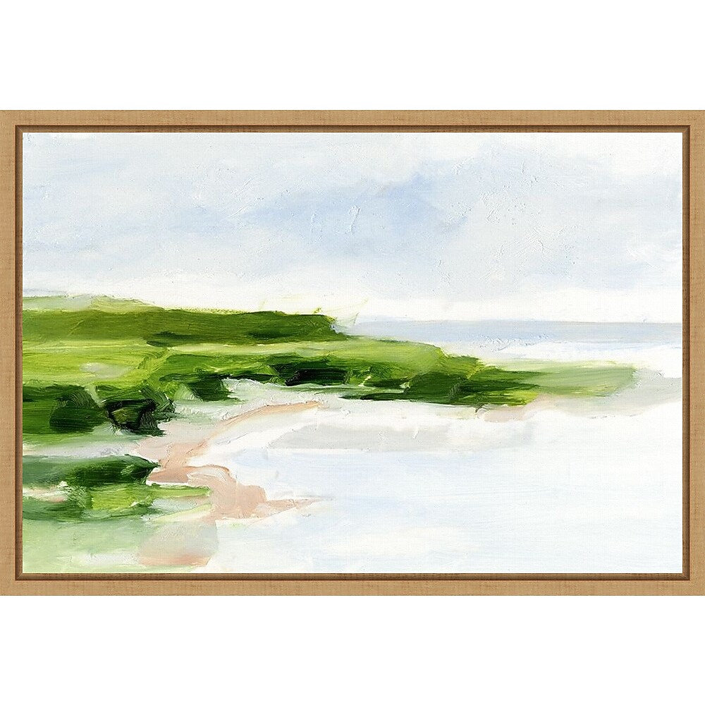 Amanti Art Blush Sandy Beach I by Ethan Harper Framed Canvas Wall Art Print, 23" x 16" (A42675376695)