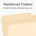 Pendaflex Heavy Duty File Folder, 1-Tab, Assorted, Legal Size, Manila, 100/Box (1007052)