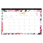 2026 Blue Sky Kelly Ventura Magenta Blooms 17" x 11" Monthly Desk Calendar (149057-26)