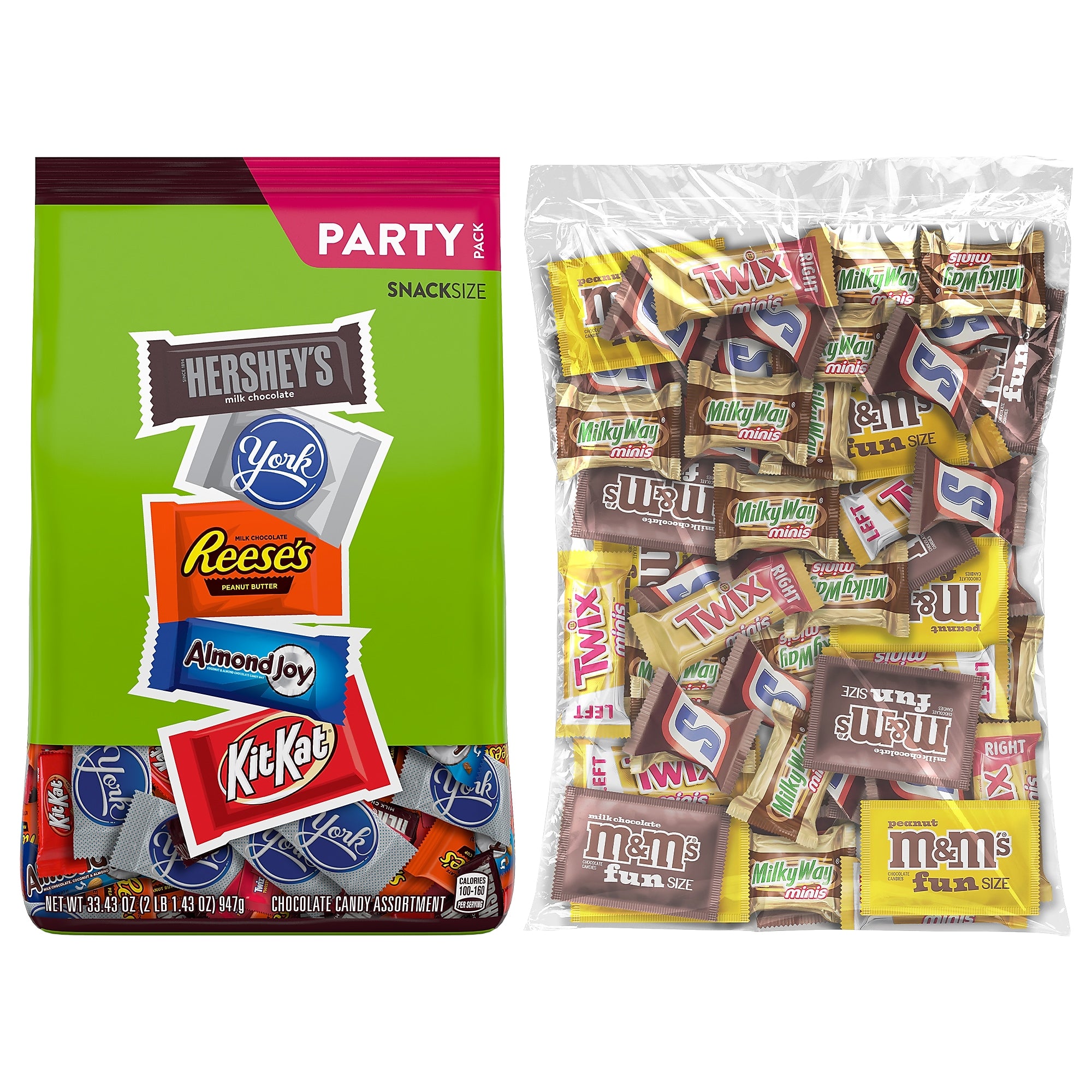 Hershey's Assortment Milk Chocolate/Mar's Chocolate Favorites, 2/Bundle (600-04054)