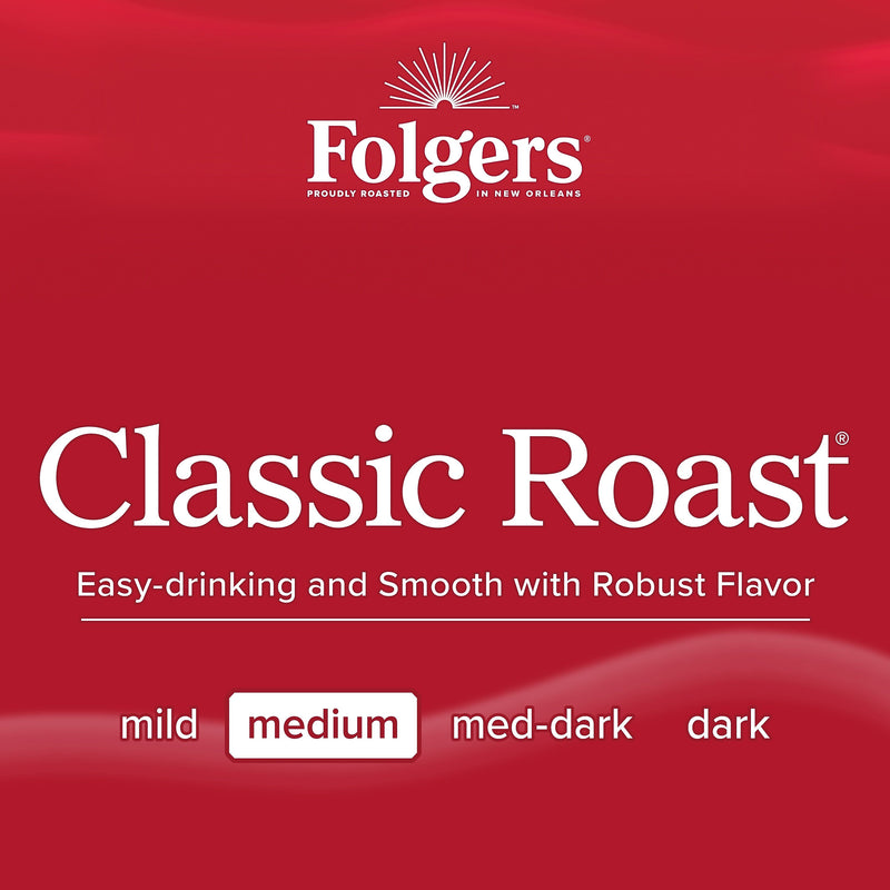 Folgers Classic Roast Coffee Filter Pack, Medium Roast, 0.9 oz., 40/Carton (PRO22142)