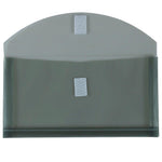 JAM Paper Premium Plastic Filing Envelope with Hook & Loop Closure, Gray, 3/Pack (921V1SMX3)