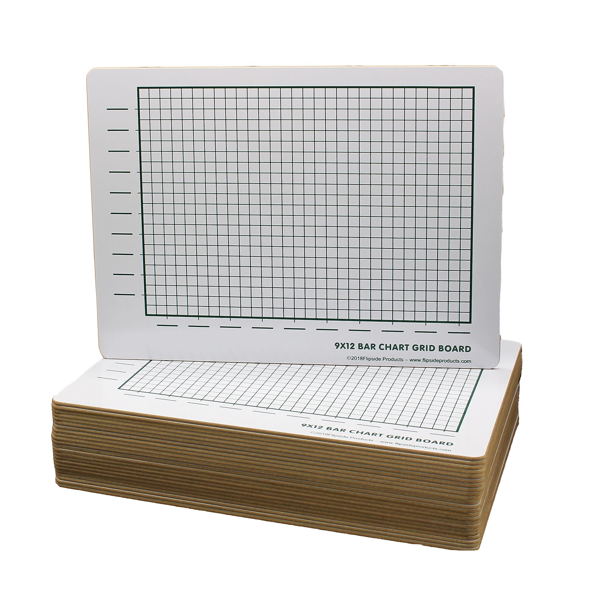 Flipside Bar Chart Graph Board Set, 12" x 9", 24/Pack (44159)