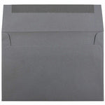 JAM Paper A8 Booklet Envelope 5 1/2" x 8 1/8", Dark Grey, 100/Pack (36396435d)